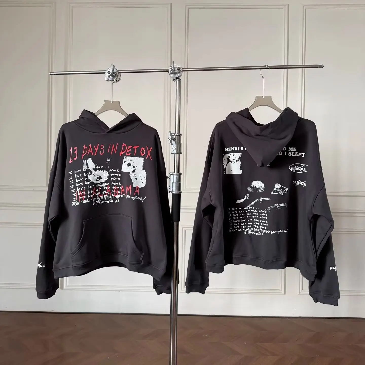 New Styles Vintage Washed Oversized Hoodie Graphic Print Unisex Retro Streetwear Casual Hot Sales Tops