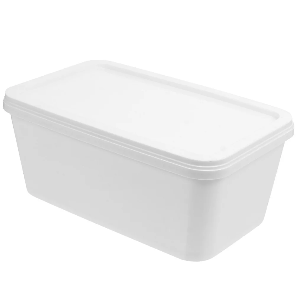 

Ice Cream Box Storage Household Keeper Bucket Reusable Freezer Container Pp Portable for Food