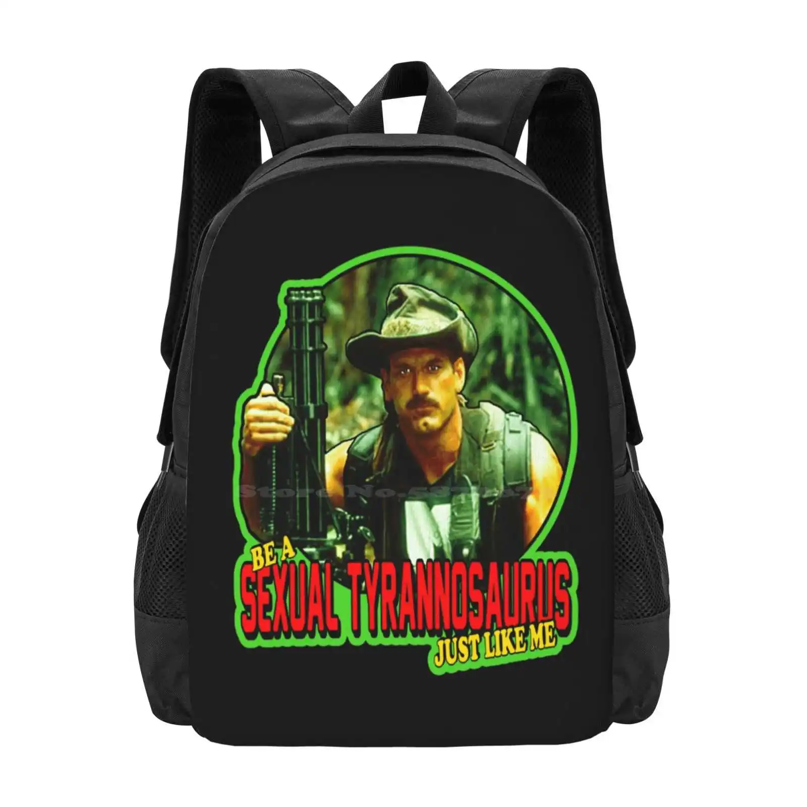 80'S Classic Blain Cooper Sexual Tyrannosaurus Hot Sale Schoolbag Backpack Fashion Bags Blain Cooper Jesse Ventura Aliens