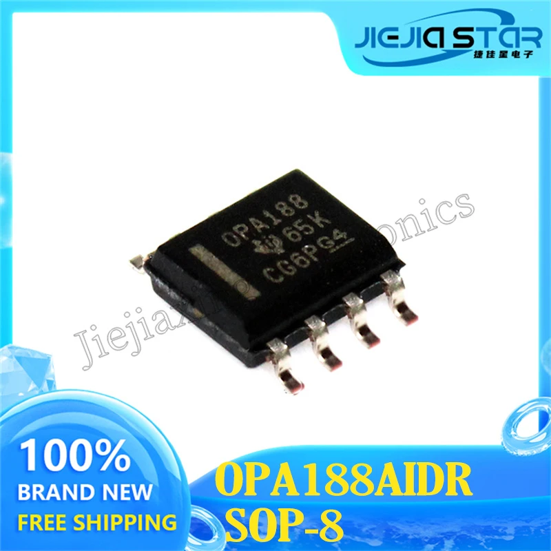 3PCS OPA188AIDR OPA188A SOP8 100% Original Stock Precision Operational Amplifier Chip Free Shipping Electronics Latest ICs