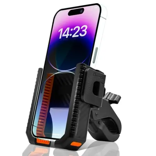 Golf Cart Phone Holder Shockproof Anti Vibration Mount for 2.5-3.54 Inch Phones Compatible with iPhone Samsung Pixel for