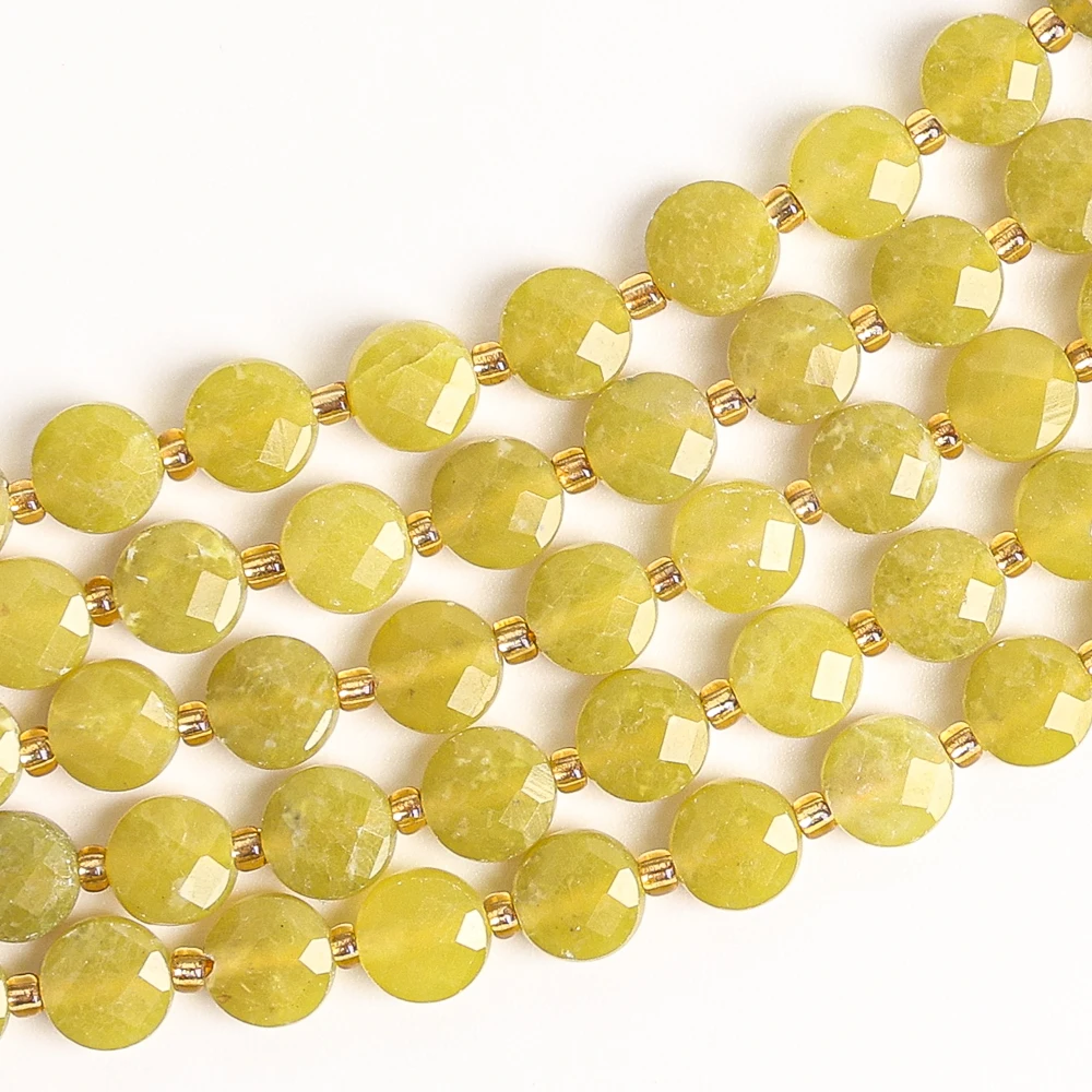 Gemstone Bracelet Healing - LEMON JADE 6MM NATUURLIJKE STEEN GEFACETEERDE