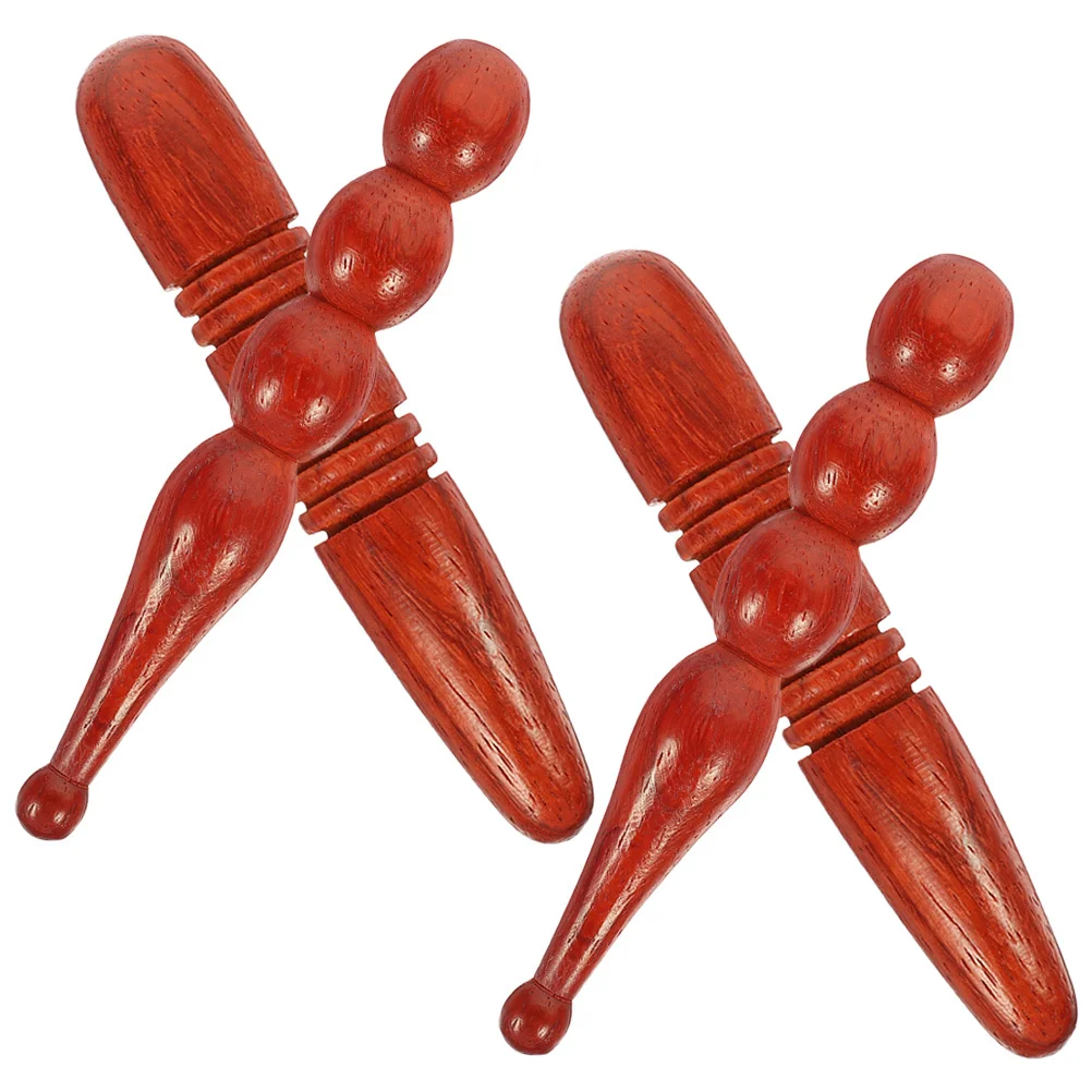 

4Pcs Massage Stick Wooden Body Massager Durable Acupuncture Point Rods Foot Massage Tool Portable Manual Massaging Device