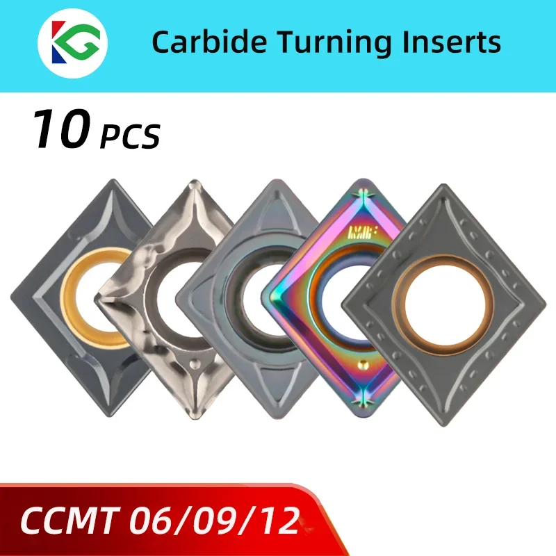 Placas de Torneamento de Metal Duro para Torno Inserção do Carboneto Ccmt 060204 Ccmt09t304 Vp15tf Ccmt09t308 09t308