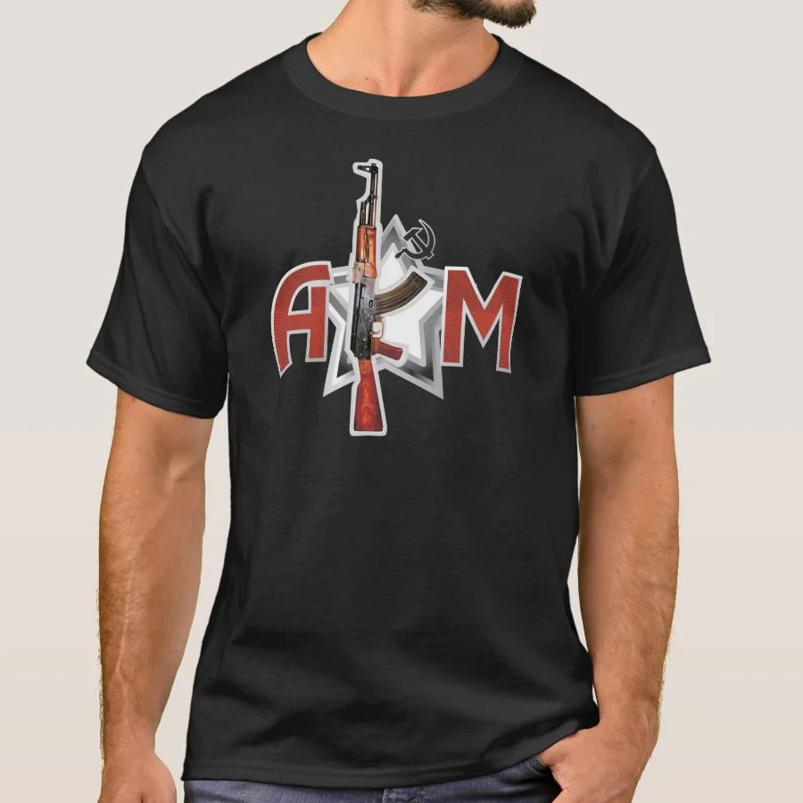 

Rare AK-47 AKM Russian Army Kalashnikov Gun Military T Shirt. High Quality Cotton, Breathable Top, Loose Casual T-shirt S-3XL