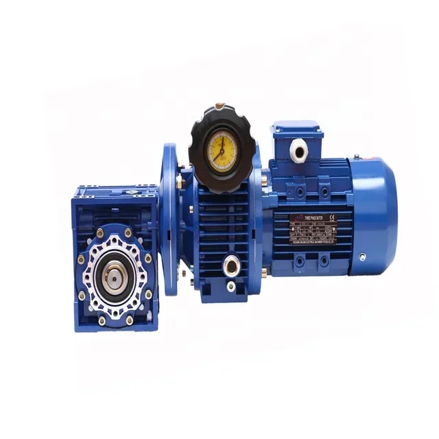 NMRV030 worm gearbox with small AC motor speed reducer gear box