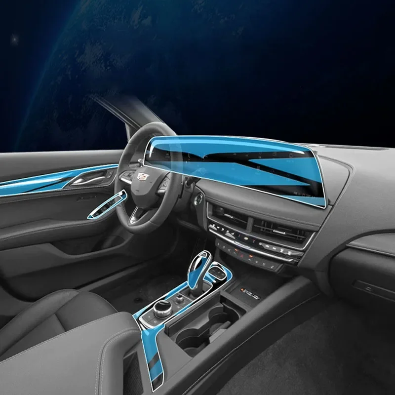 

For 2024 Cadillac CT5 NAVIGATION Central Control Car Film Interior Accessories TPU Transparent Plastics Protect Film Refit