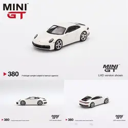 TSM MINI GT 1:64 #380 911 (992) Carrera S White Die-cast alloy car model collection display  gifts