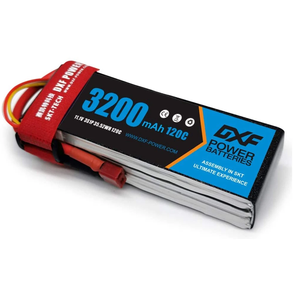 DXF Graphene 3S 4S 6S 3200mah 3500mah 4200mah 5200mah 6000mah 7000mah 100C/200C For 1/8 RC Car Helicopter Drone Boat RC Parts