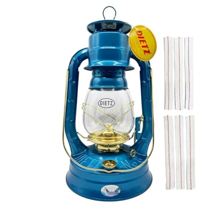 

Light of Mine - Dietz #08 Air Pilot Oil Lantern Bundle Including 6-Pack of 100% Cotton 7/8" Replacement Wick Strips #08, and G