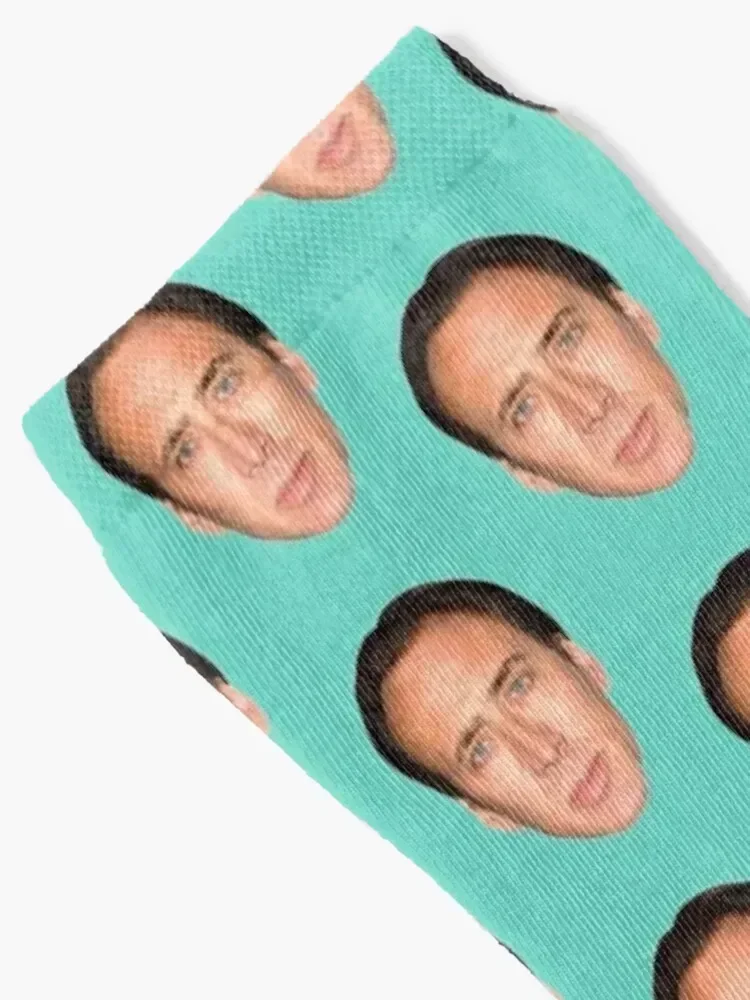 Nicolas Cage Head Socks designer brand christmas gifts heated Running Socks Woman Men's