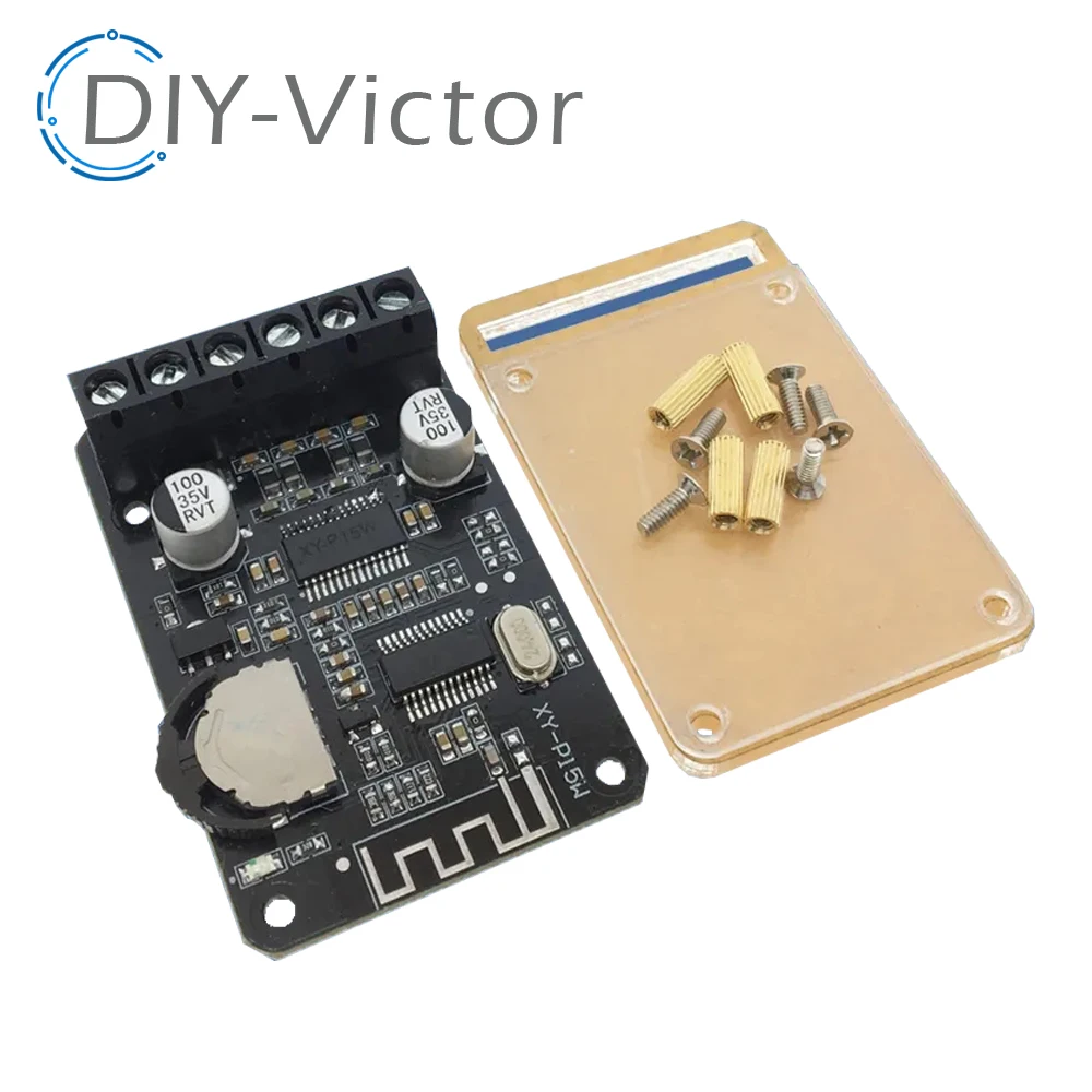 10W/15W/20W Stereo Bluetooth High Power Digital Amplifier Board 12V/24V DIY Speaker Modification Module XY-P15W