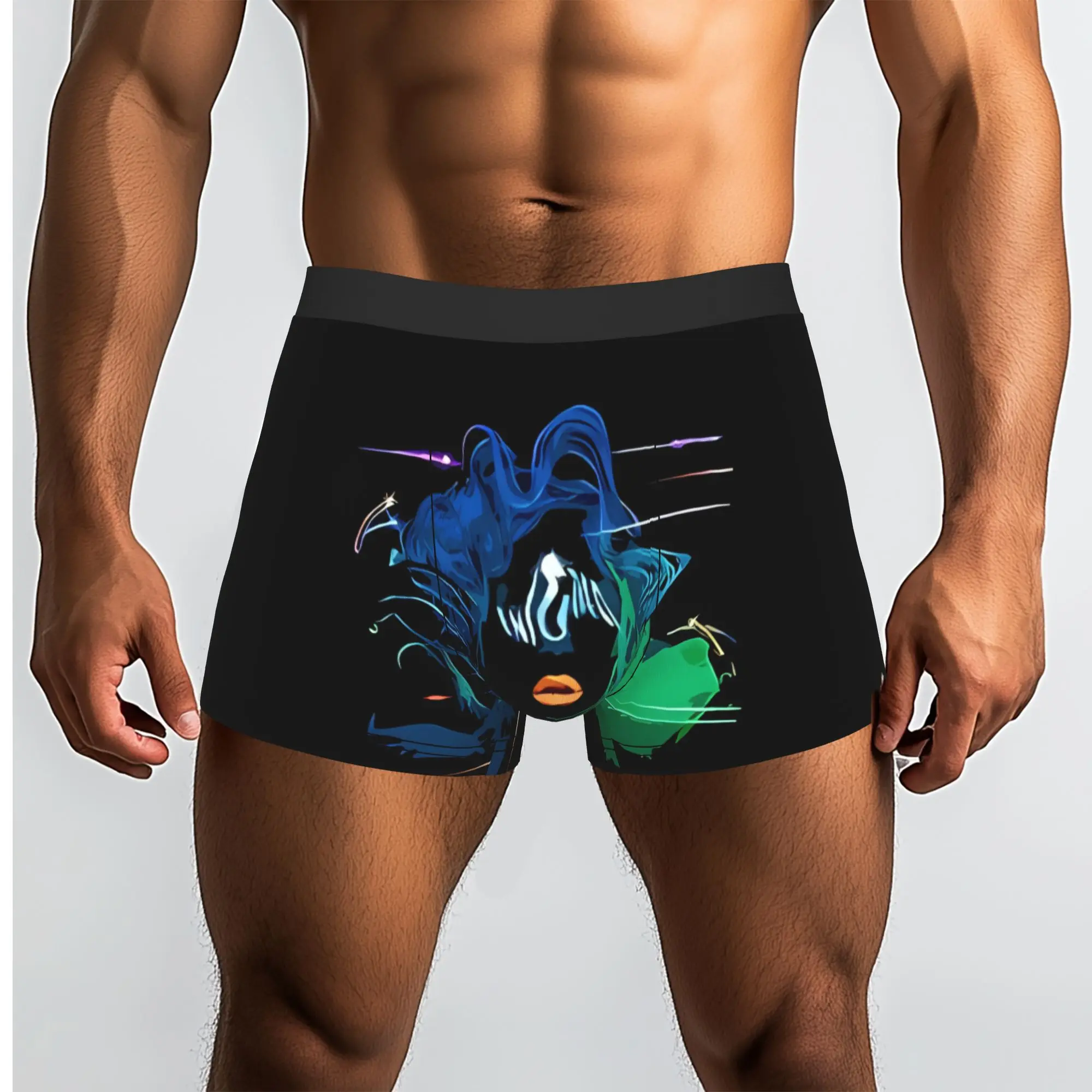 Drawing Lady Gaga1 L-Lady Singer Gaga Underpants Homme Panties Man Underwear Ventilate Shorts Boxer Briefs