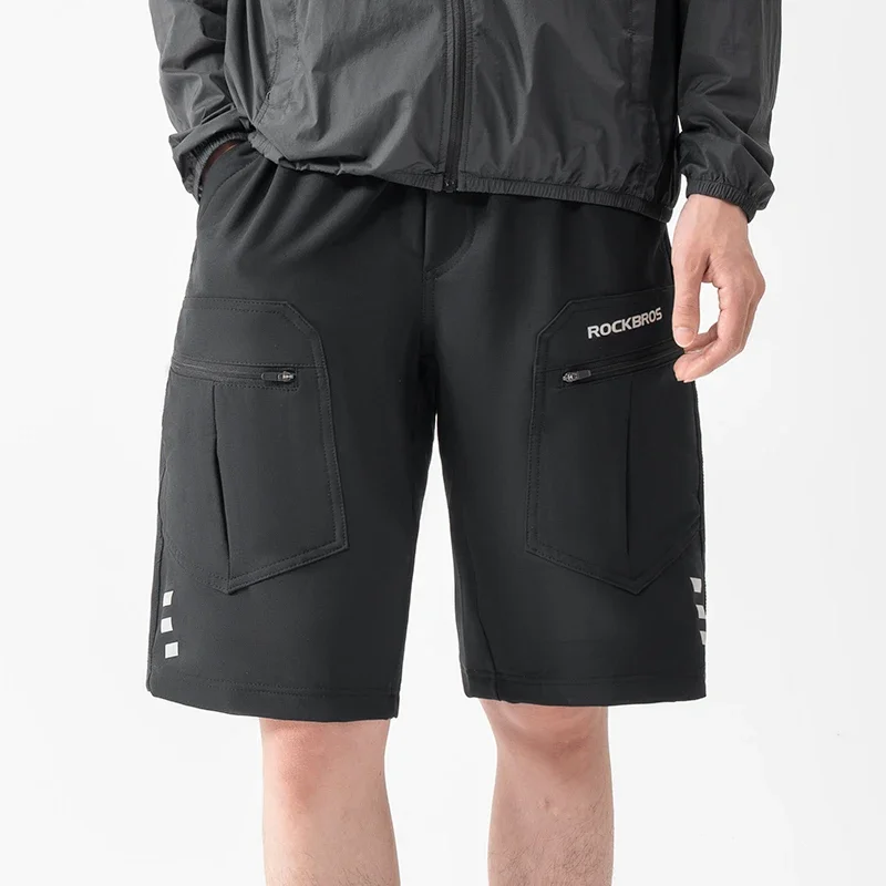 ROCKBROS Cycling Bicycle Gel Paddded Sports Riding Shorts MTB Road Casual Bike Fitness Breathable Outdoor