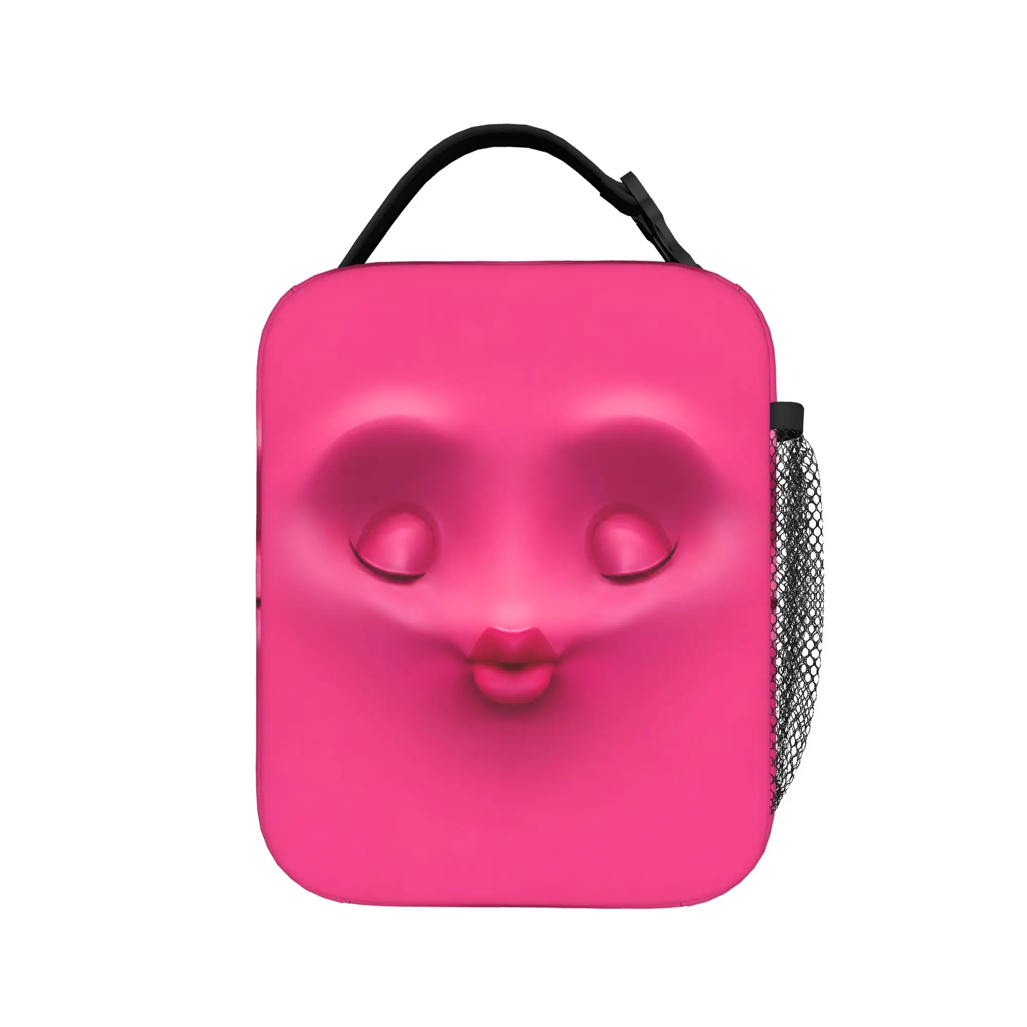 Funny Expression Silly Humor Quirky Face Insulated Lunch Bags Cooler Bag Meal Container  Leakproof Tote Lunch Box Food Handbags