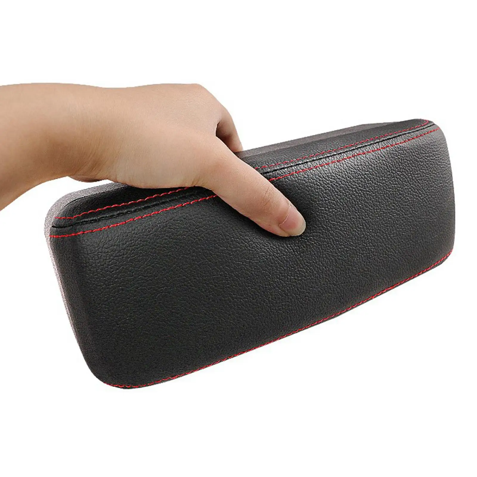 Durable Leather Car Center Console Armrest Storage Box Multi Purpose Organizer Tray for Interior Accessories