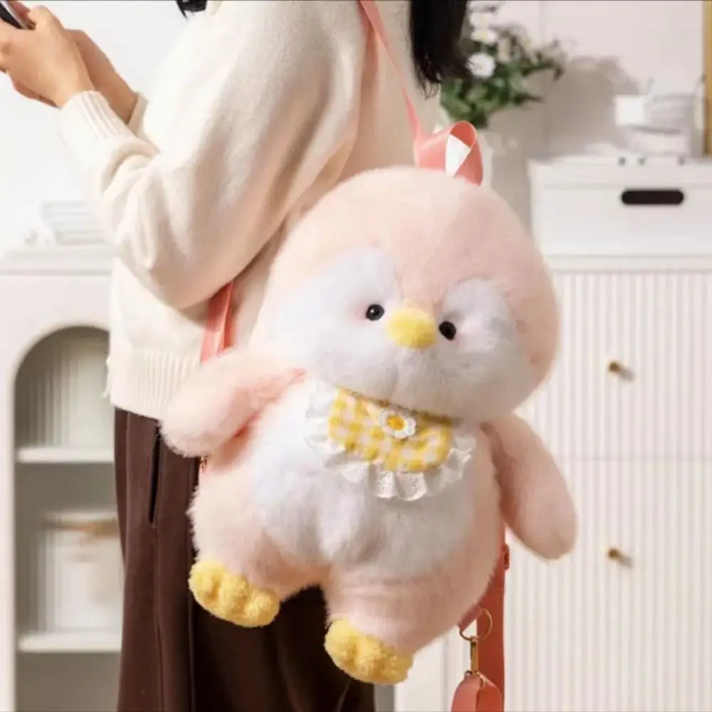 Geschenk Pinguin Plushies Rucksäcke Flauschige Tasche Weiche Lady Messenger Bag