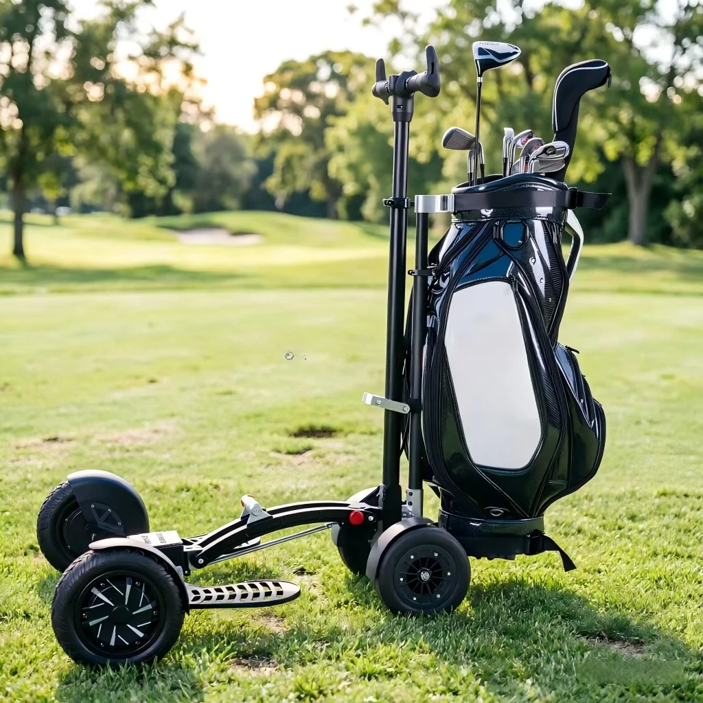 Electric Golf Scooter Golf Buggy Golf Trolley 1600W 48V Fast Folding 10 Inch Wide Tires