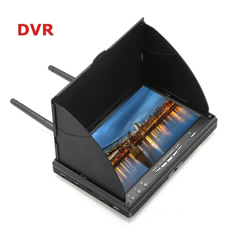

7-дюймовый LT5802S TFT ЖК-экран FPV-монитор Разрешение 800*480 5,8G 40-канальная светодиодная подсветка Мультикоптер со встроенной батареей Автоматический