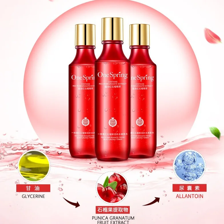 150g Red Pomegranate Fresh Hydrating Toner Moisturizing Skin Red Pomegranate Essence Toner Skincare