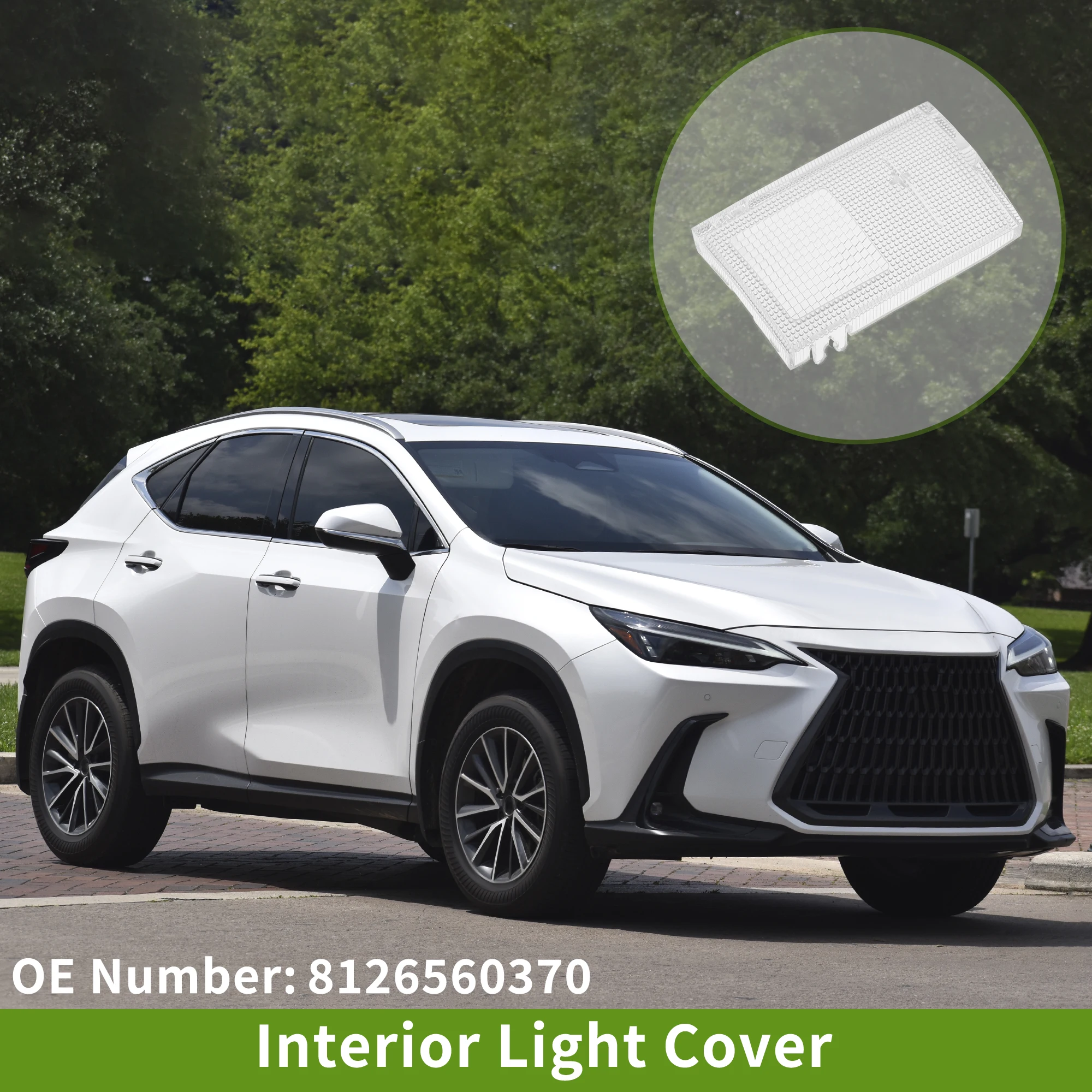UXCELL Interior Light Cover for Lexus GX460 2010-2023 Clear Front Left Roof Right Dome Map Reading Light Cover Lamp Lens