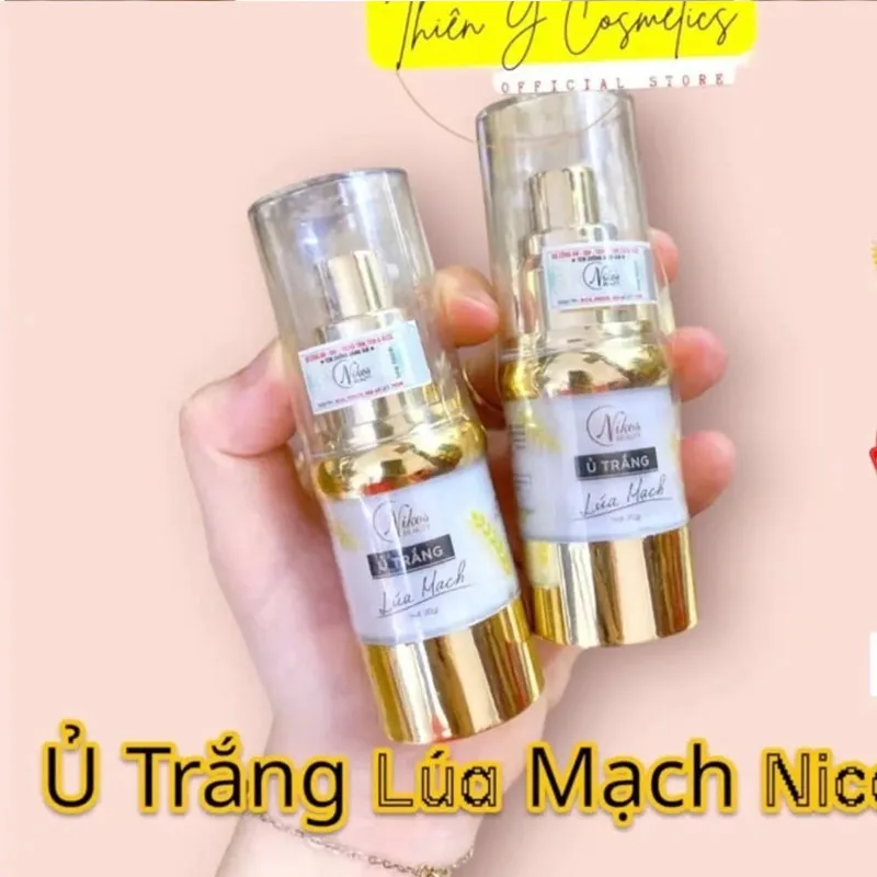 Kem Ủ Trắng Lúa Mạch Nicos Dưỡng Trắng Da, Giữ Ẩm, Giảm Thô Ráp Cho Da Sần Sùi, White and Moisturizing Smooth Skin 20g