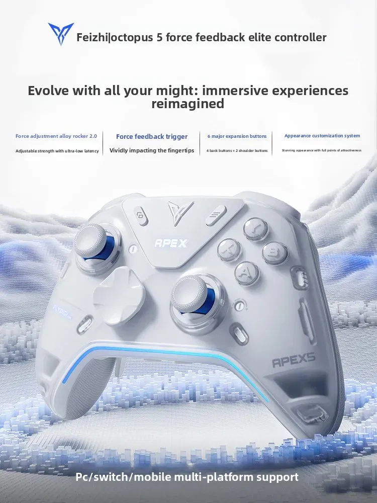FLYDIGI APEX5 Elite Wireless Gaming Controller With Adjustable-tension Alloy Joystick Feedback Gamepad For PC/Switch/Andriod/iOS - view 2
