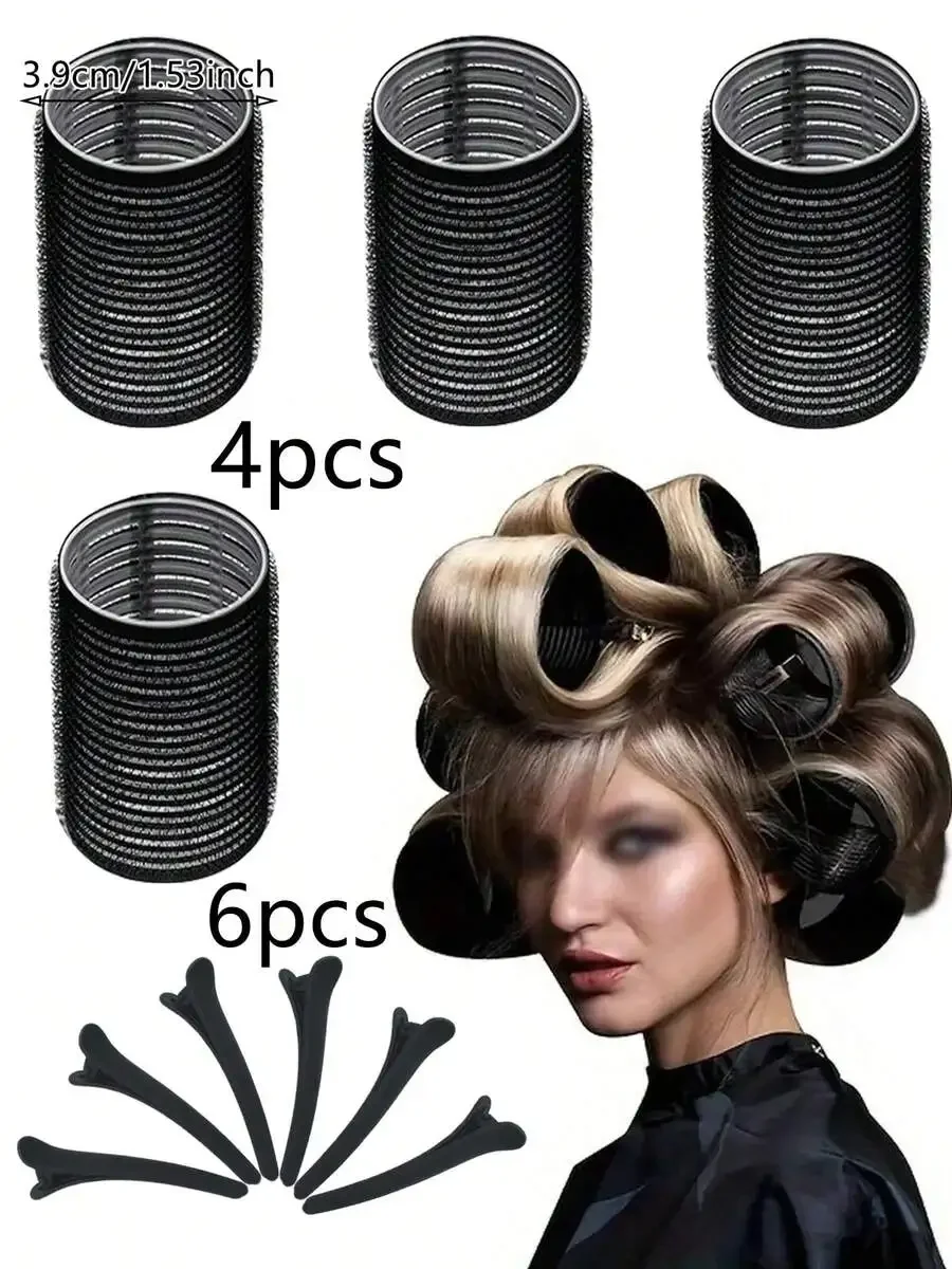Jumbo Self-Grip Hair Curlers Rollers With Clips For Long Medium Short Hair view 2