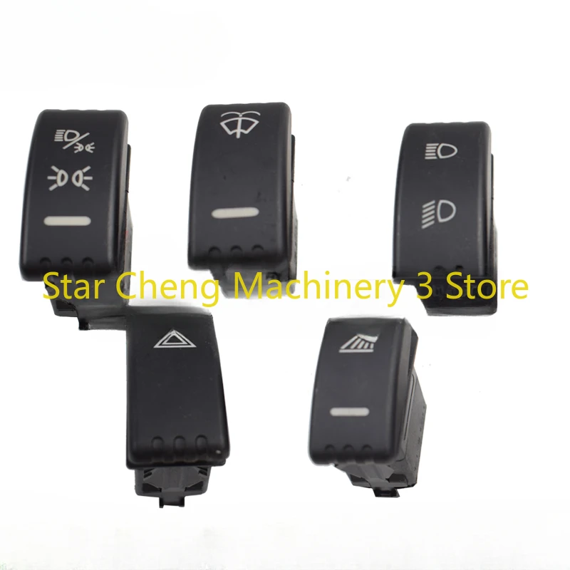 

New For Liugong 850H 856H 870H Loader Parts 50CN Forklift Work Light Headlight Parking Rocker Switch Accessories