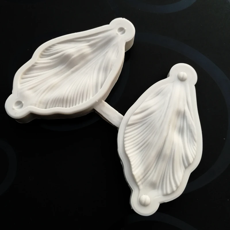 Large Hibiscus Flower Veiners Silicone Mold DIY Fondant Sugar Art Clay Cold porcelain Wax Flowers Mould Gumpaste Cutters CS396