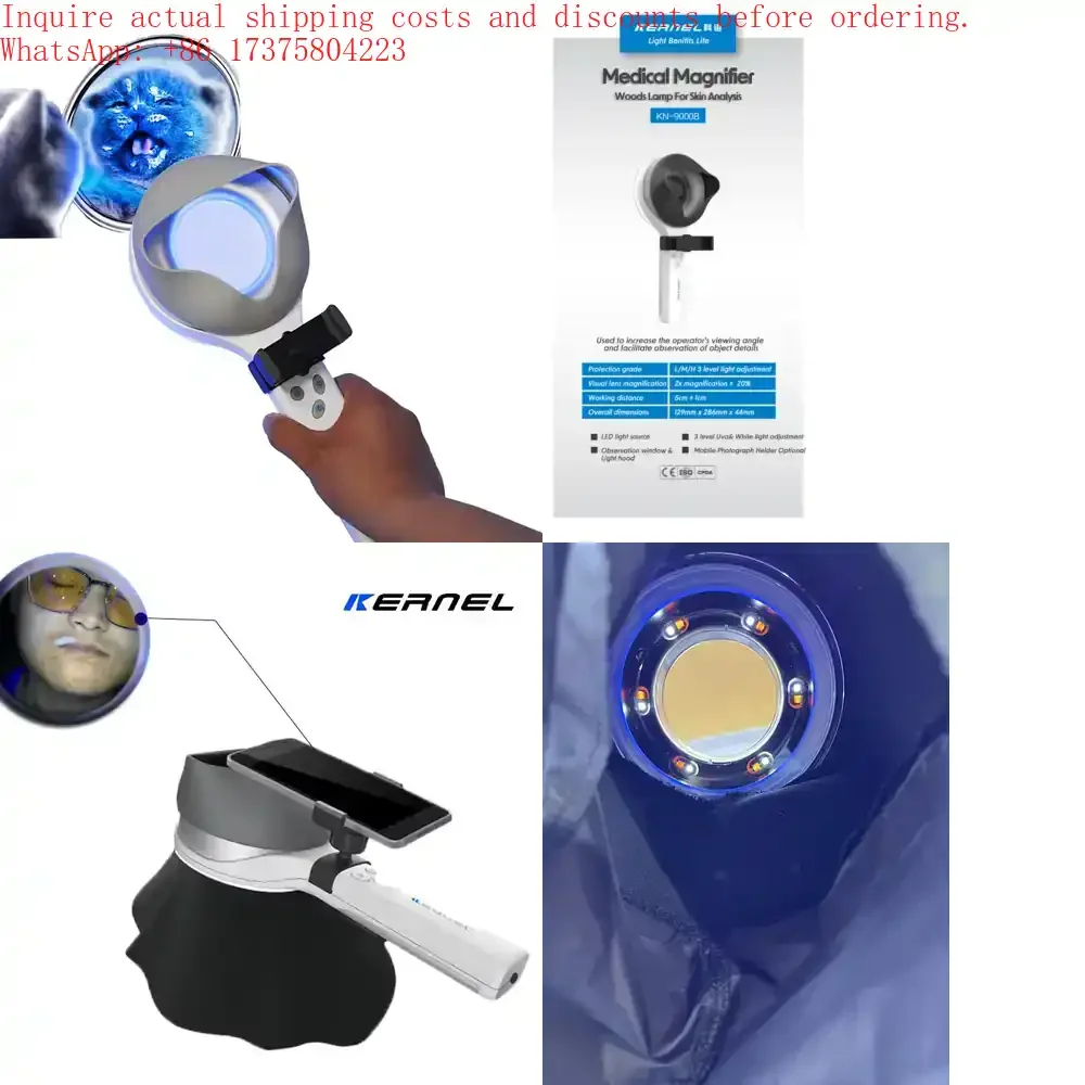 

Wood's Lamp Examination Handheld Dermatology Wood's Lamp Dermatoscope KN-9000B for Face Examination
