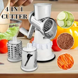 4-In-1 Vegetable Cutter: Rotary Slicer, Grater, Chopper - Kitchen Gadgets for Potatoes, Fruits Folding fruit knife Small knife