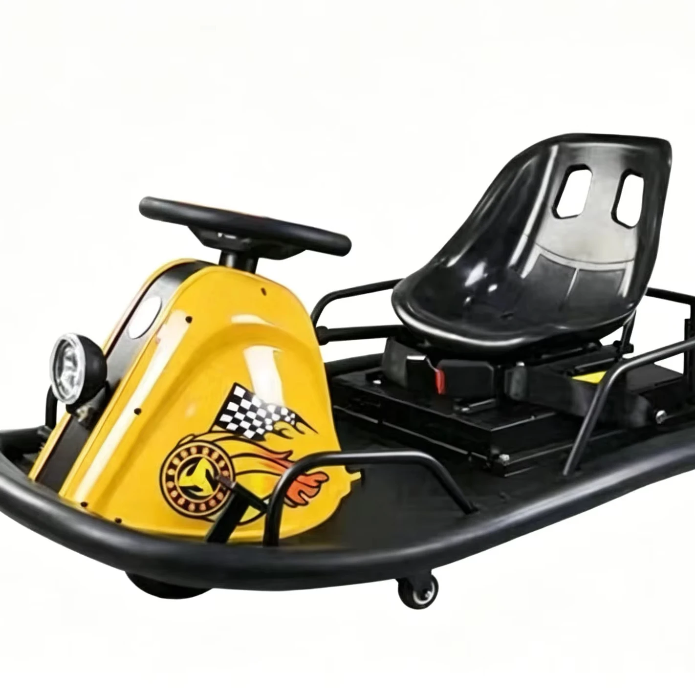 ZhlCrioxenic Scooter Crazy Cart para NiñOs, 100 Kg Capacidad De Carga Triciclo, Patinete De Paseo para NiñOs con Luces, Drifter para A Partir De 8 AñOs 8IN-B