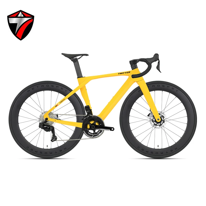 

TWITTER T10pro Electronic Variable Speed,Wheel Peak EDS TX7100-24Speed T800Carbon Fiber Road Bike,Hydraulic Excellent Disc Brake