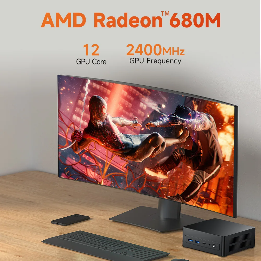 2025 nuovo host Ryzen R7-6800H mini host mini computer 16 GB 32 GB RAM 512 GB 1 TB SSD Mini PC