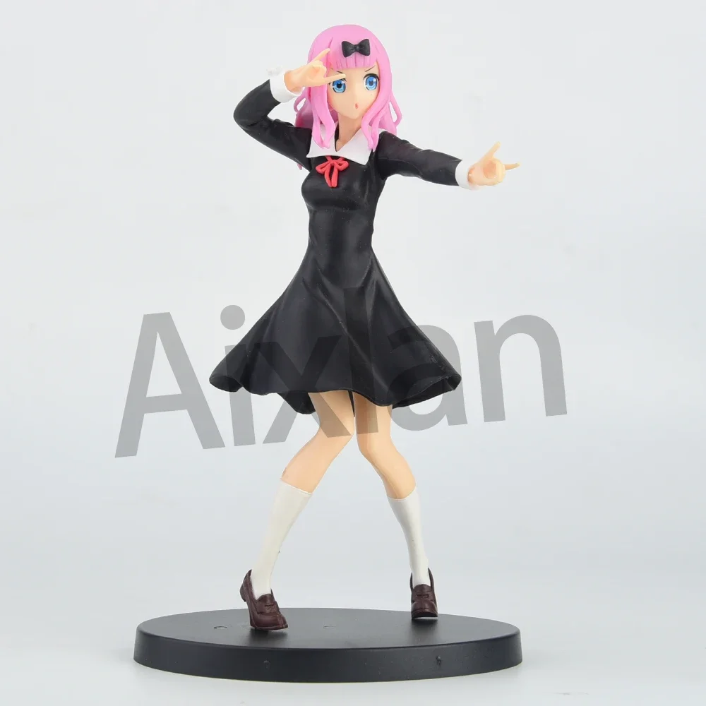 Kaguya-sama：Love Is War Anime Figure Fujiwara Chika PVC Action Figure Shinomiya Kaguya Figurine Collectible Model Toys Kid Gift