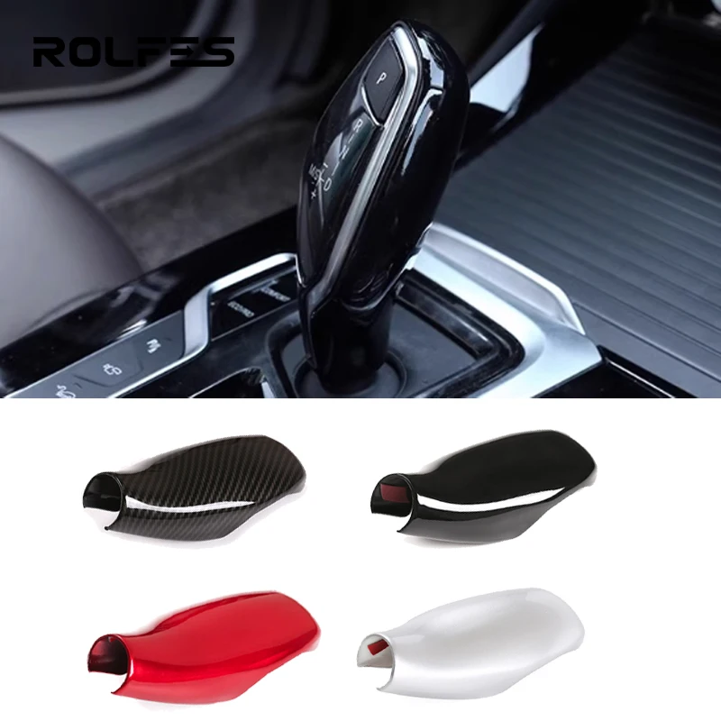 ROLFES LHD Car Speed Gear Shift Knob Head Cover Cap Sticker Trim For BMW 5 6 7 Series GT G32 G30 G11 G12 X3 X4 G01 G02