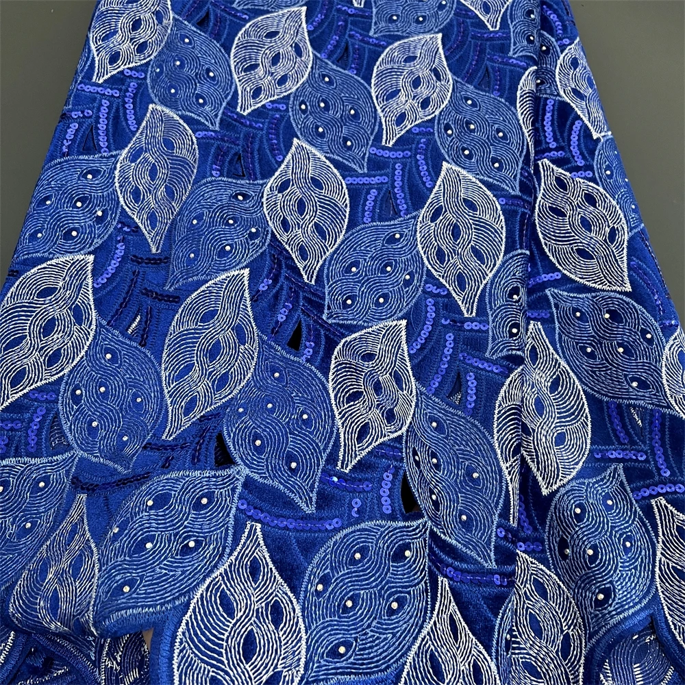 African Nigerian Tulle Lace Fabric with Sequins Embroidery, Sewing Guipure, Velvet Prom Dresses, High Quality, 5Yards PS0037
