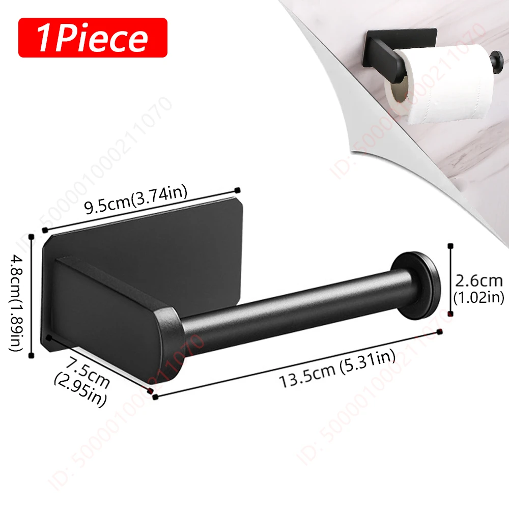 1 ~ 2PCS Toiletpapierrek Badkamer Papieren Handdoekhouder Lijm Absorberende Papierdispenser WC Keuken Hardware Opslag Accessoires
