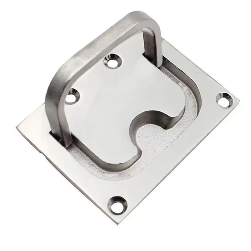 Marine Grade 316 Stainless Steel Flush Ring Handle Circular Boat Deck Hatch Cabinet Door Pull Hidden Grip Hardware