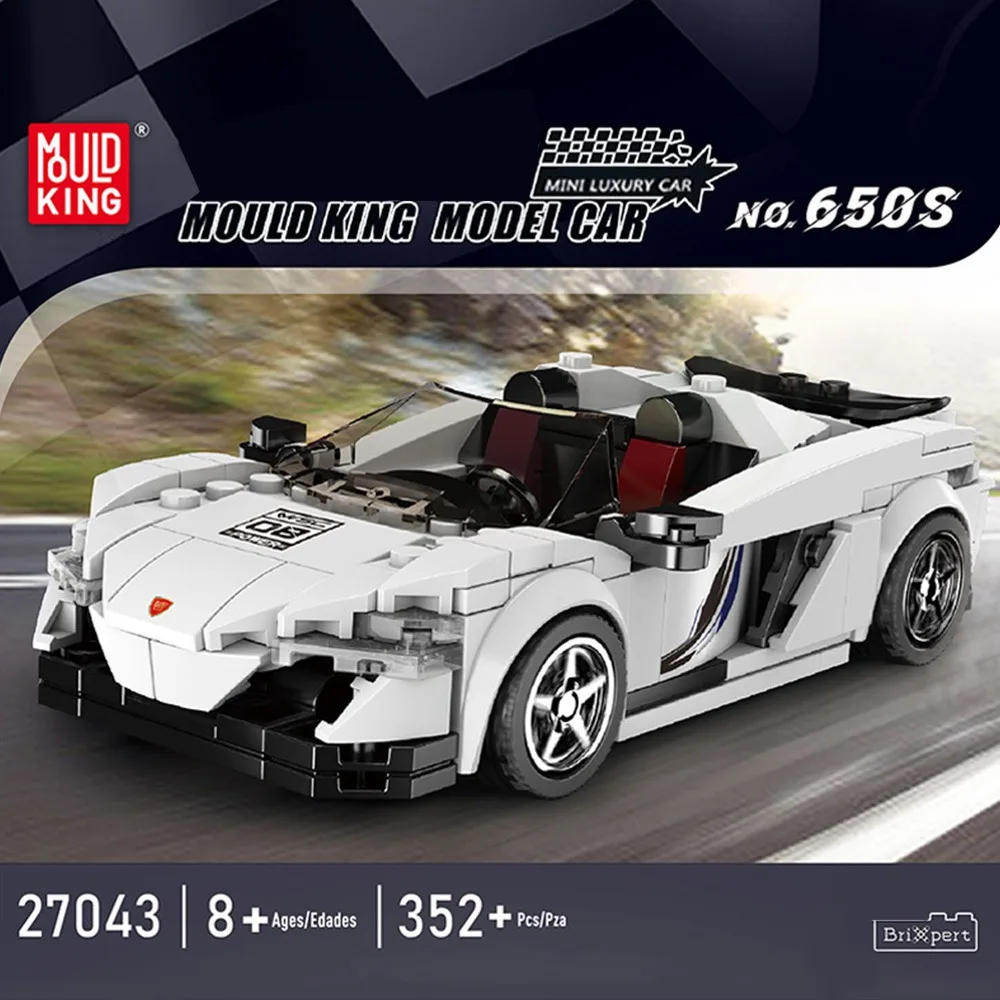 Mold King Mini Car Series 650s Samochód sportowy z wyświetlaczem Zestaw klocków do budowania Symulacja dla chłopców Nastolatki Dorośli Prezenty