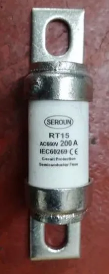 

Fuses: SEROUN RT15 AC660V 200A / RT15 AC660V 125A / RT15-200/2200 415/550V 150A gG