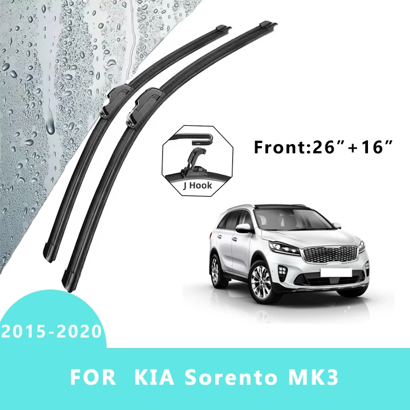 

Front Windscreen Wiper Windshield Window Accessories 2PCS for KIA Sorento MK3 2015-2020 2015 2016 2017 2018 2019 2020