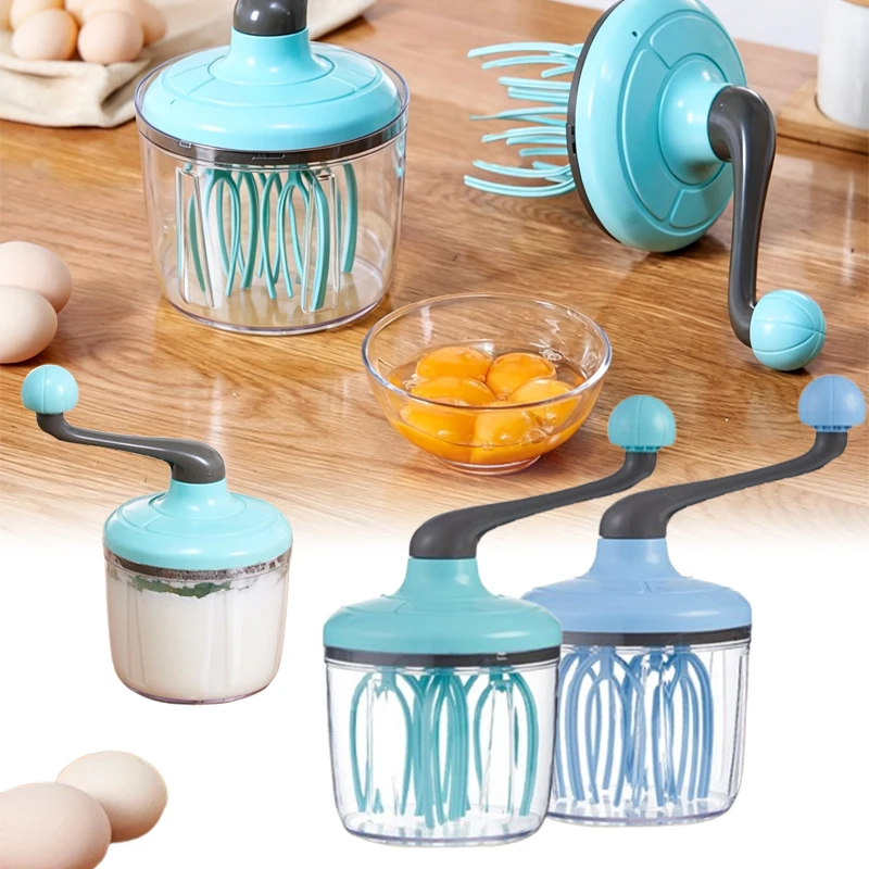 Hand Crank Beater Multifunctional Manual Whisk Semi-automatic Egg White Cream Cake Egg Hand Mixer Household Ferramentas Cocina