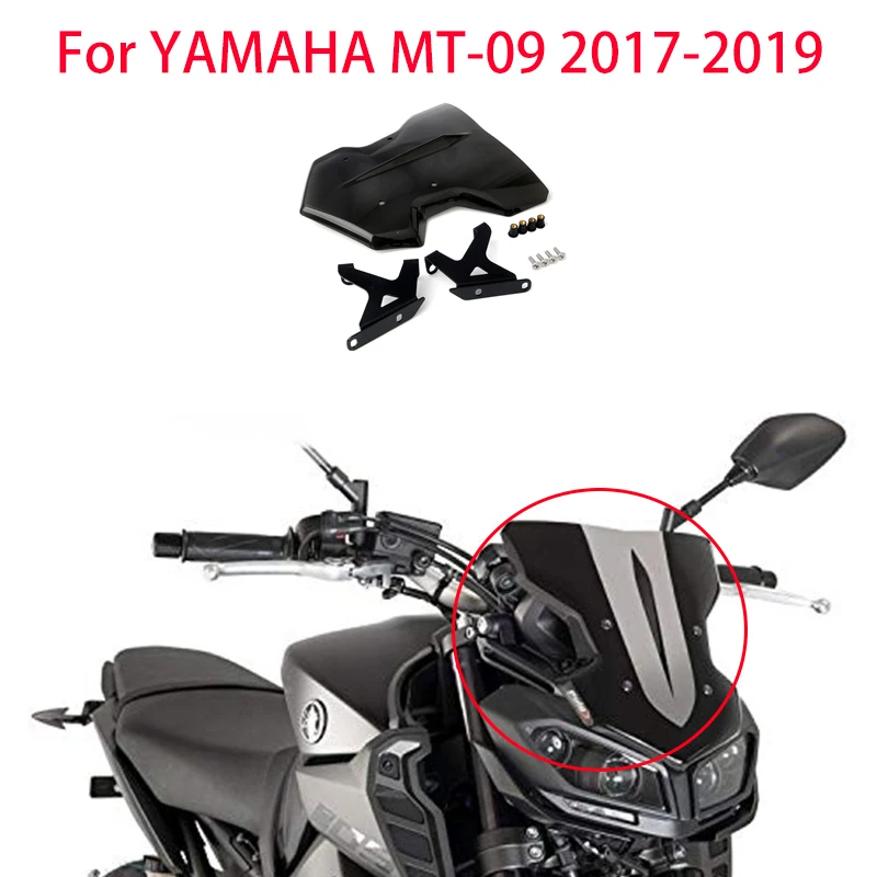 

Motorcycle modification specific front windshield diffuser windshield mirror accessories For YAMAHA MT-09 2017-2019