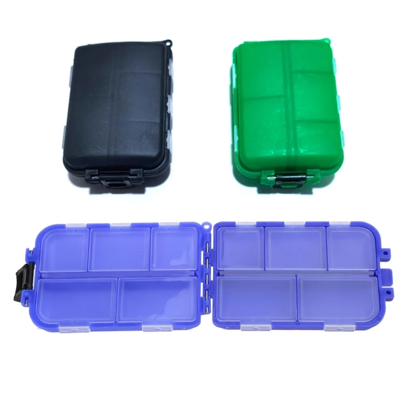 10 Grids Fishing Waterproof Seal Fishing Tackle Storage PVC Baits Storage Boxes