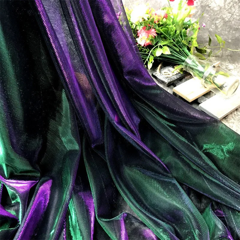 

Ткань для одежды 100x150 см: градиентная сетка, дизайн «Звездная река», лазерная резка, для пошива юбок, рукоделия и шитья