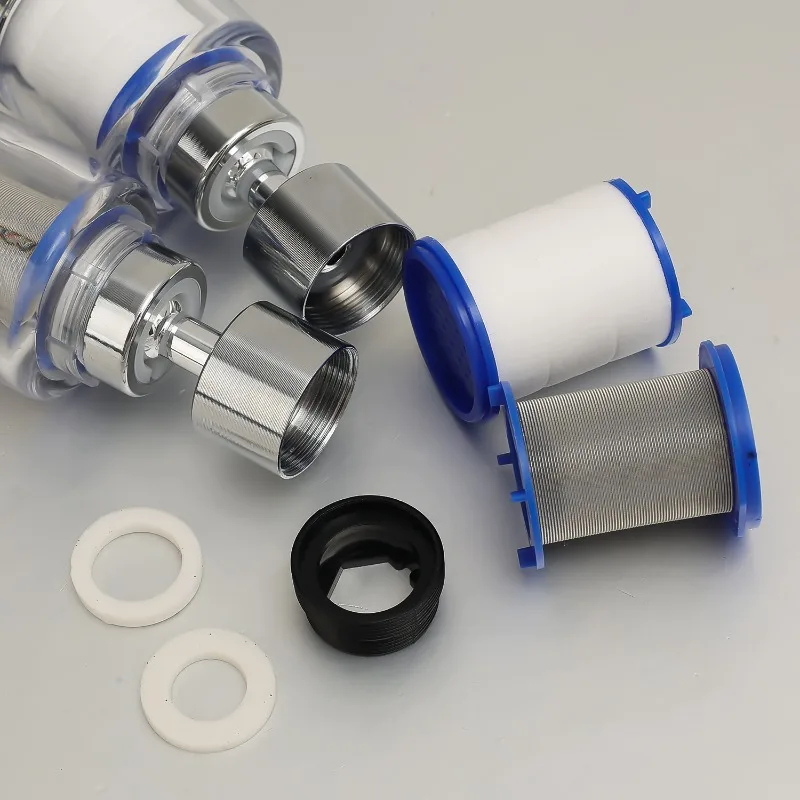 Faucet Splash-proof Universal Joint Universal Faucet Adapter 360 Rotation Faucet Filter with Cotton Filter Home Kitchen Gadgets