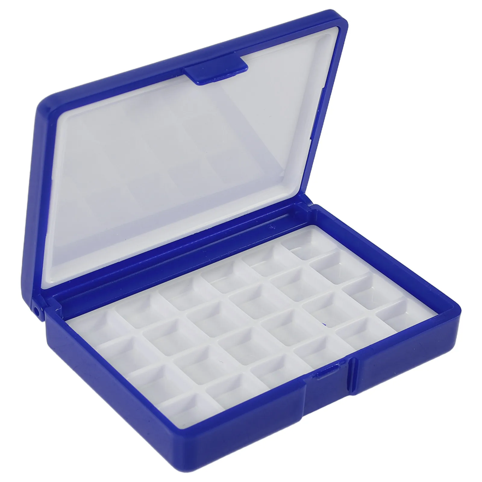 Watercolor Palette 24 Compartments Plastic Paint Tray Portable Travel Case Sealed Lid Mixing Palette Outdoor Sketch