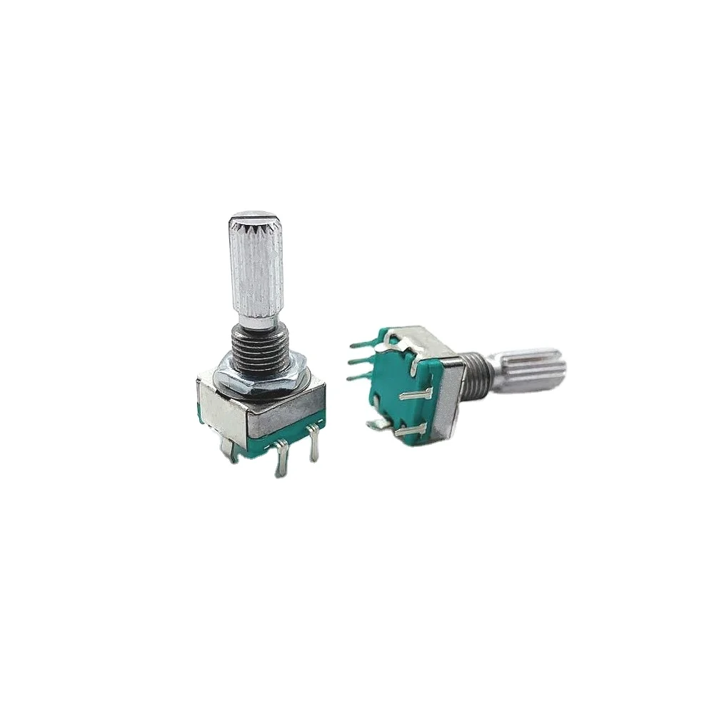 50PCS Beelee EC11 시리즈 로터리 엔코더 5V 10mA 금속 샤프트 엔코더